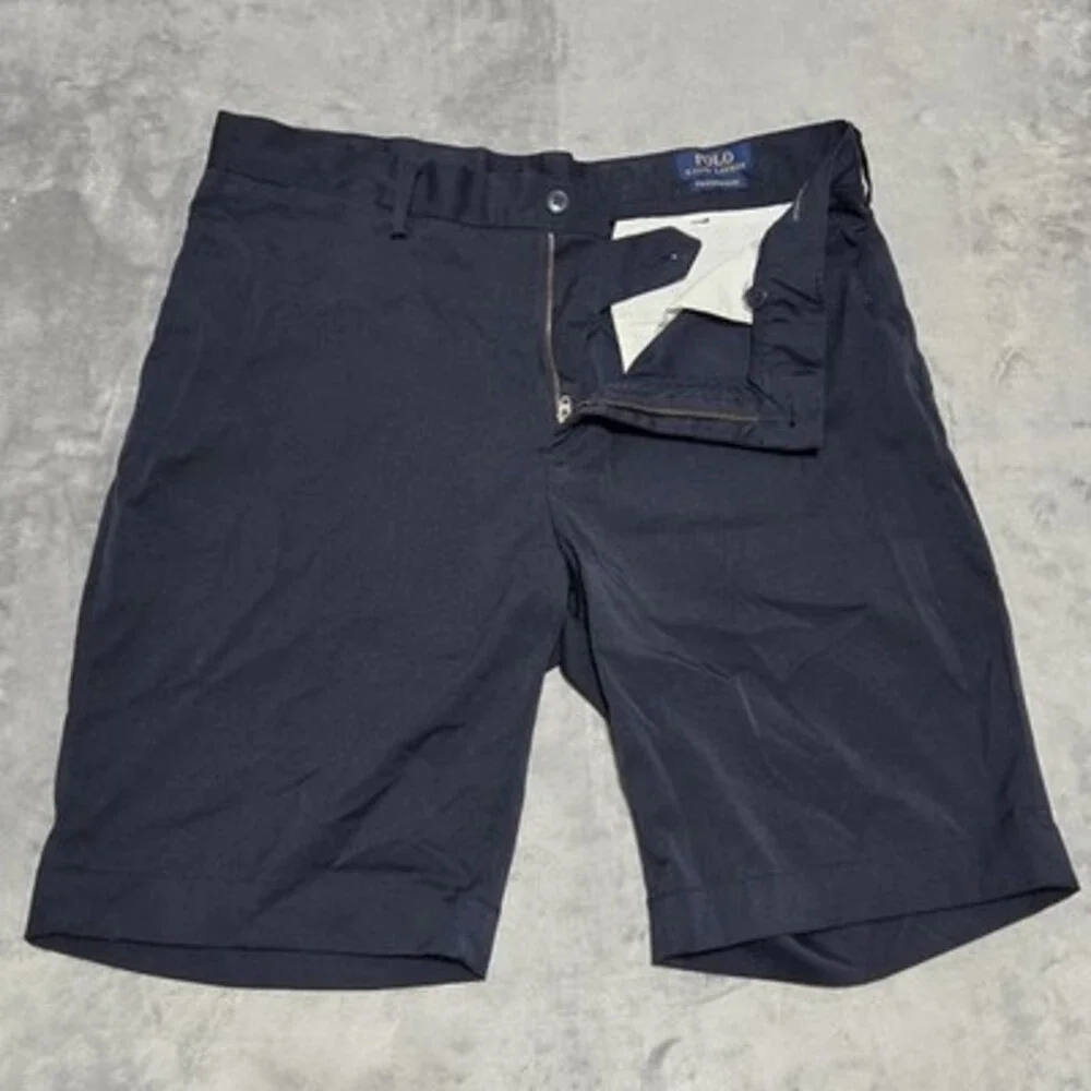 Polo Ralph Lauren Men's Classic Fit Performance Golf Shorts Navy Blue Stretch 34